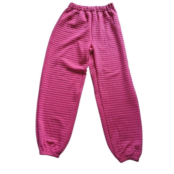 Princess Polly Pants Jogger Quilted HIgh Rise Barbie Pink Streetwear Stretchy 2 - Picture 2 of 14